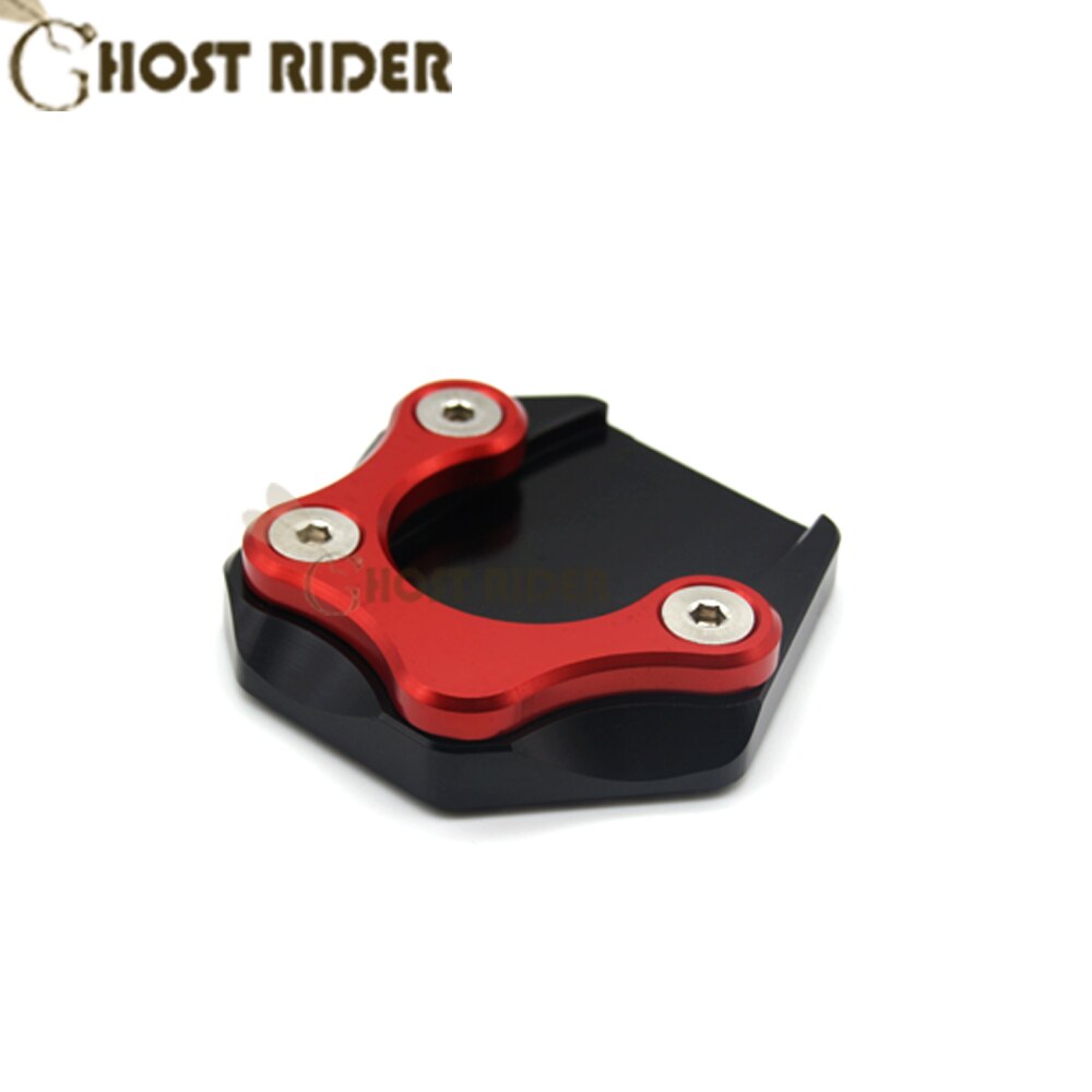 Pata de cabra para motocicleta, soporte lateral, placa de soporte de almohadilla de extensión para SUZUKI GSR750 GSR 750: red