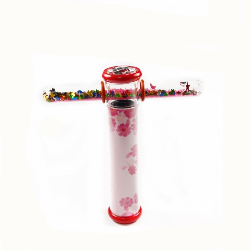 Fantastische Angebot Nette Lustige Bunte Kaleidoskop für freundlicher Flüssigkeit Fantasie funkeln Wunder Zauberstab Kreuz bilden: Rosa Karosserie