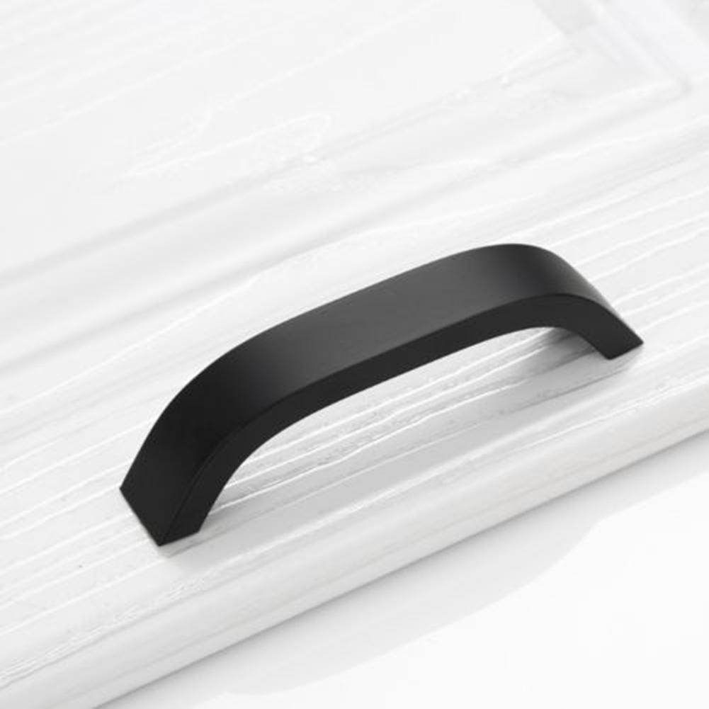 Aluminum alloy handle thickened window and cabinet door handle drawer small handle the balcony move window small buckle handle: White 128mm