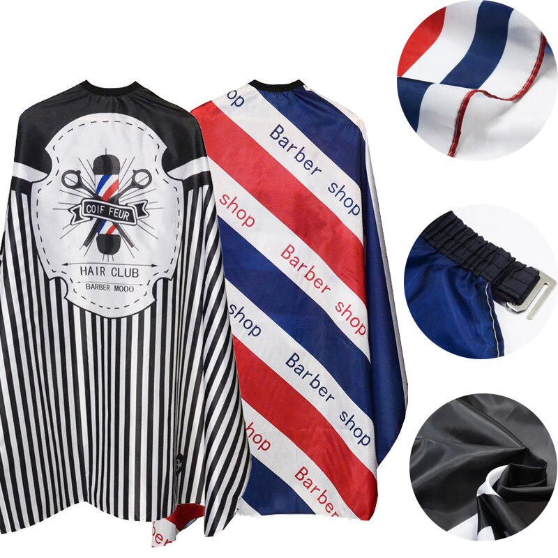 Frisörsäng mönster klippa hår vattentät tyg salong frisör cape frisör retro frisör tyg