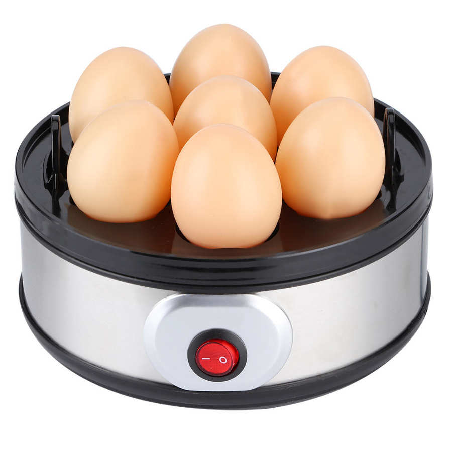 Egg Boiler Electric Egg Cooker Steamer 7 Eggs Capacity Poacher Multifuctional Corn Milk Heating Breakfast Machine 220V 350W