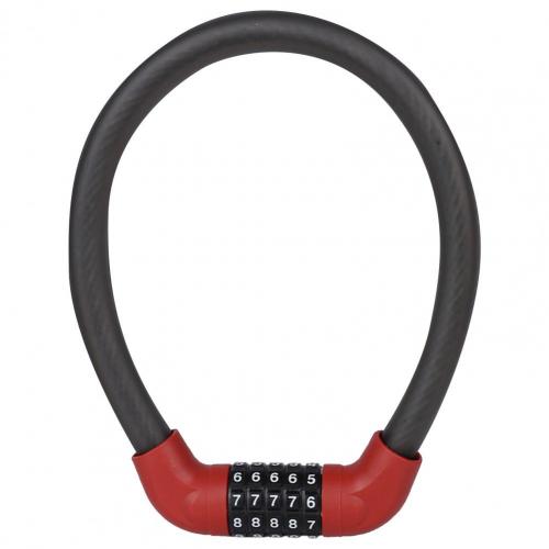Security Bike Lock Rust-proof Corrosion Resistant Digital Bike Lock Anti-saw Combination 4 Number Code Bike Lock for Road Bike: Red B