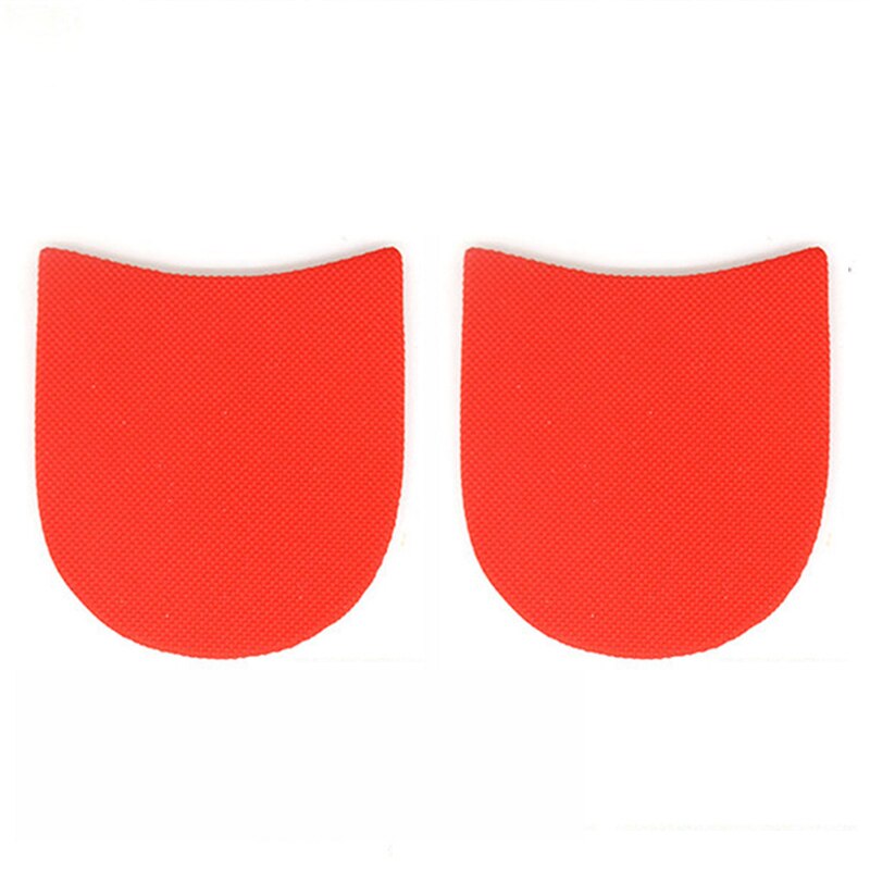 Diy Pad Klassieke Slijtvaste Vervangen Schoenzool 1 Paar Anti Slip Beschermende Half Zolen Reparatie Hak Zool Schoen accessoires: Rood