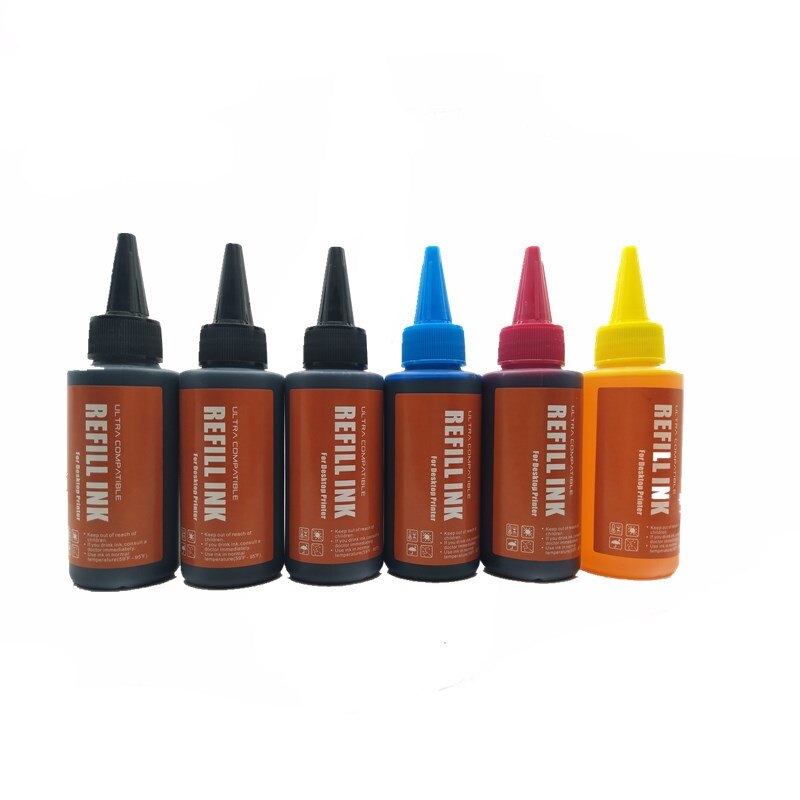 Universale di Alta qualità Premio della Tintura di Inchiostro Per-EPSON Stylus Photo700W 710W 720WD 730WD 800FW 810FW 820FWD 830FWD stampante: 1SET 2BK 6X100ML