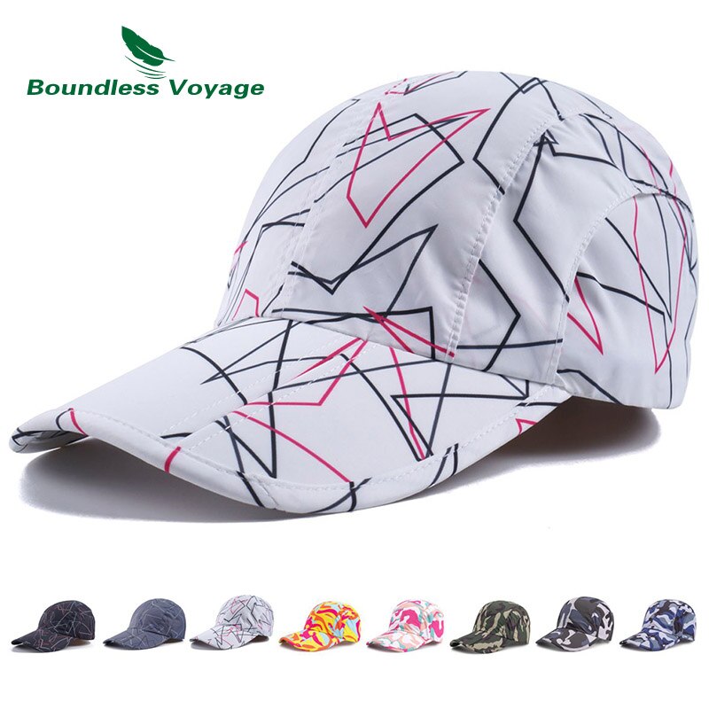 Casquette de Baseball pour hommes et femmes, Voyage sans limite, plage, , séchage rapide, pliable, Sport, respirant, pour l'extérieur: White