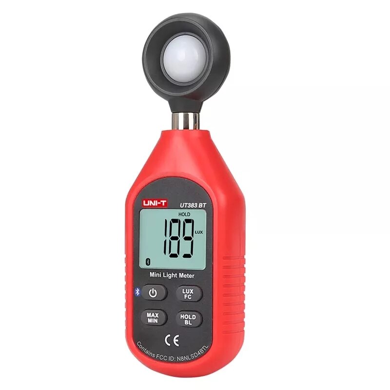 UNI-T UT383 BT Light Meter UT381 UT382 Digital Luxmeter Illuminance Photometer Illuminometers Luminance Lux Fc Test: UT383 BT