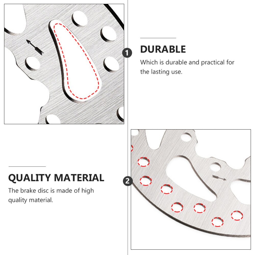 1pc Universal 120mm Brake Disc Universal Stainless Steel Brake Disc Brake Replacement Disc for Small Specification Vehicle