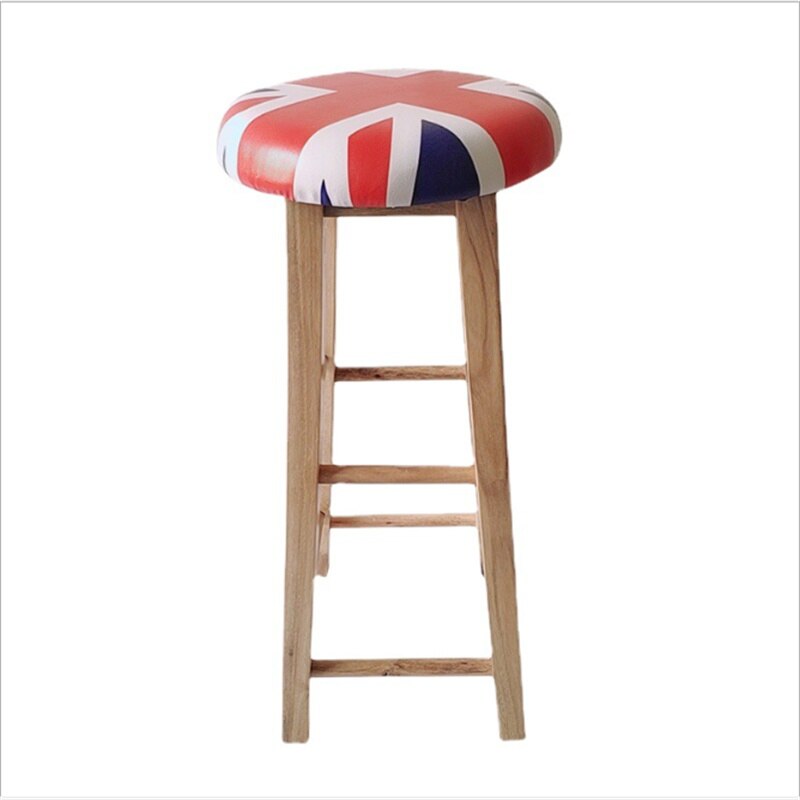 Bar Stoel Nordic Moderne Eenvoudige Huishoudelijke Massief Houten Bar Stoel Hoge Barkruk Bar Stoel Bar Bench Terug Leisure stoel