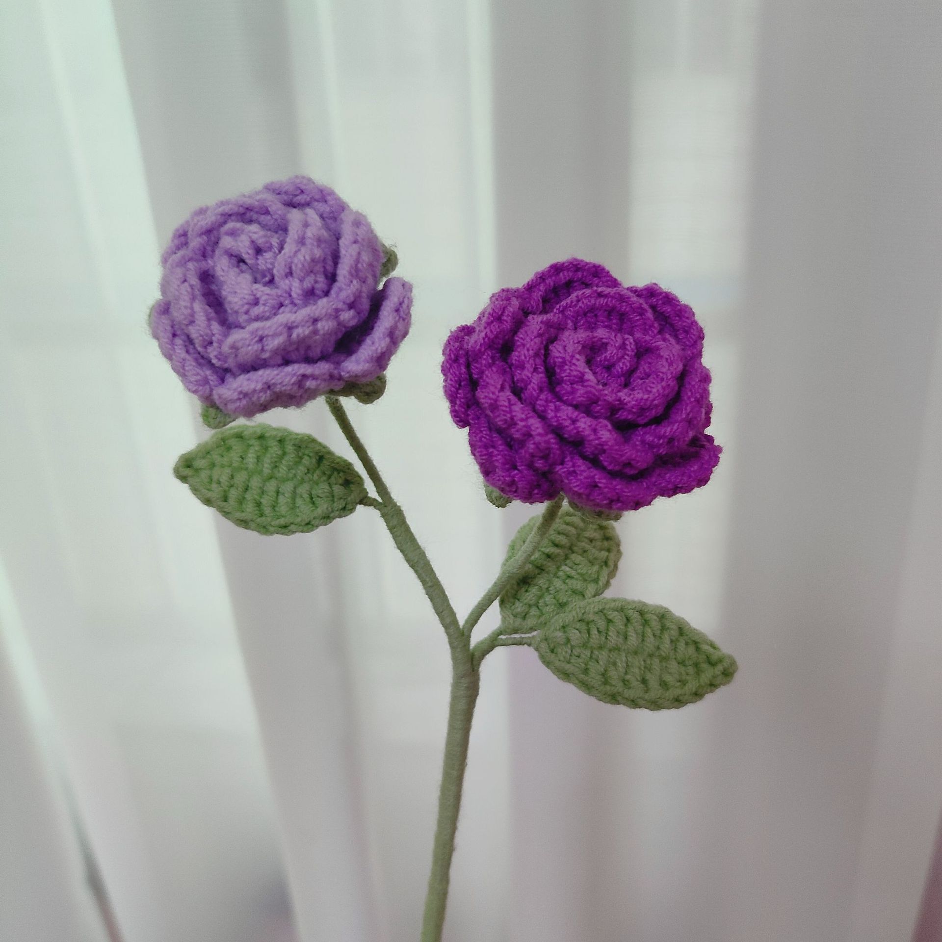 Søt heklet blomsterbukett strikkede blomster flores tejidas en heklet hjemmedekorasjon morsdagsbukett