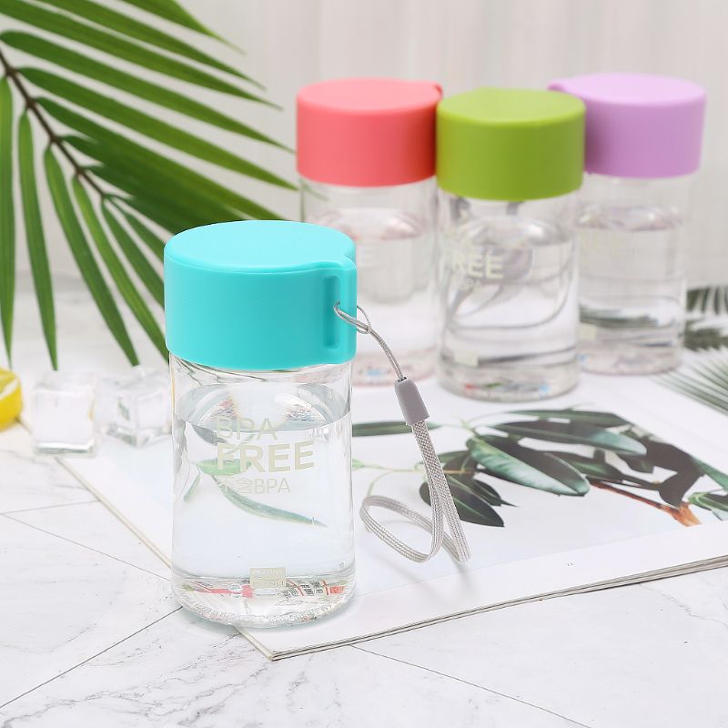 Botella de agua de plástico de 150 Ml, Mini botella de agua bonita para niños, botella de agua pequeña a prueba de fugas portátil