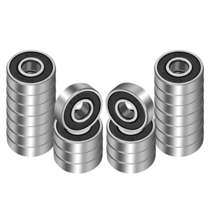 1-10 Uds 604 605 606 607 608 609 -2RS 2rs Rs 8x22x7 rodamiento rígido de bolas sellado de goma rodamiento en miniatura para Scooters 3D