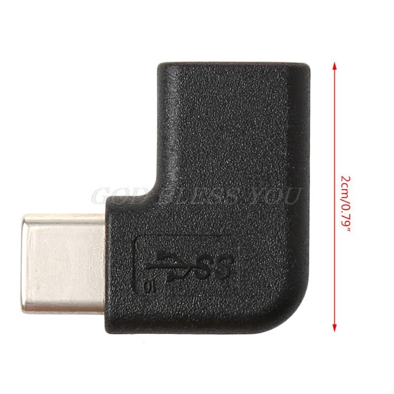 90 Degree Right Angle USB 3.1 Type C Male To Female USBC Converter Adapter