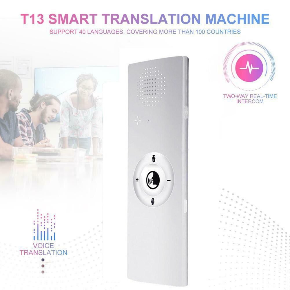 Portable Mini Multi-Language Smart Voice Translator 40 Languages Translator Bluetooth Wireless Two-Way Real Time Instant Voice(W