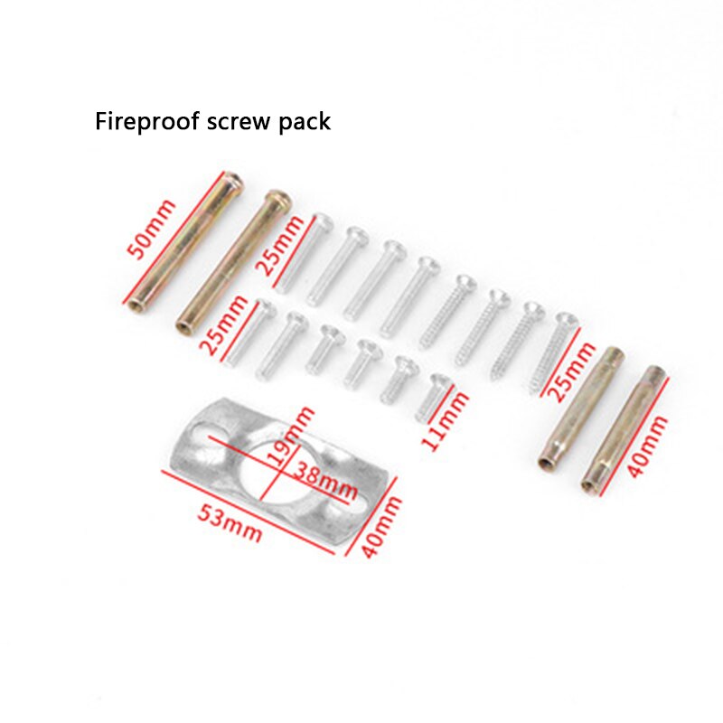 Modern Interior Furniture Hardware Door Lock Set Household Bedroom Door Lock Stainless Steel Split Lock and Tube Well Lock: Screw pack