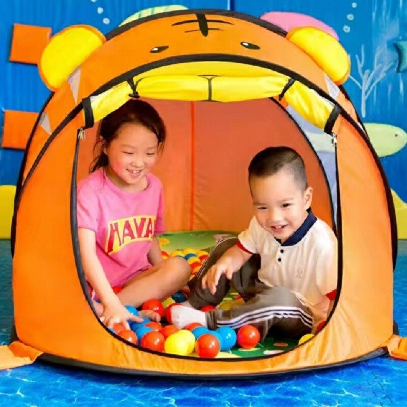 Children Outdoor Tent, Cartoon Bear Tiger Bear Panda Tent Beach Play Game House Play Kids Indoor Outdoor Child Toys Tent