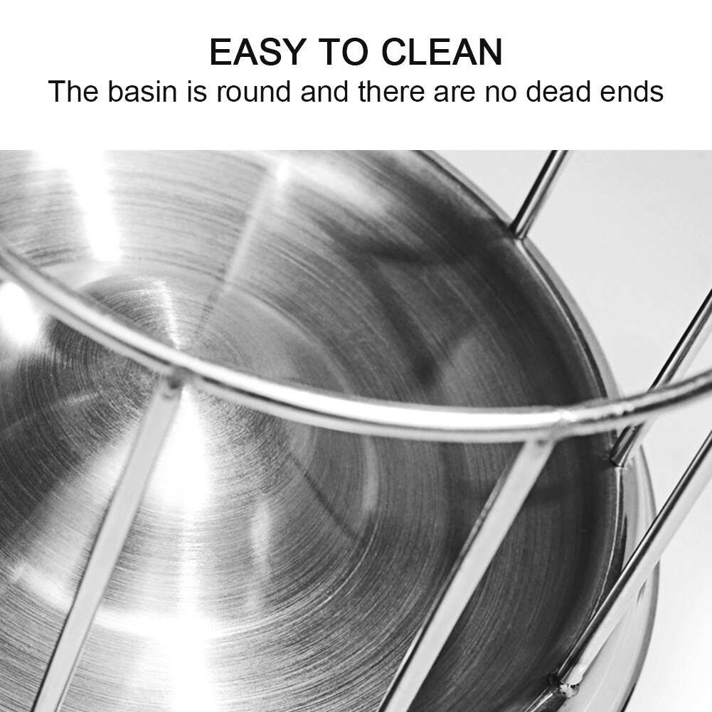 Basin Reptile Pet Supply Stainless Steel Food Disp... – Grandado - Reptile Feeding Equipment