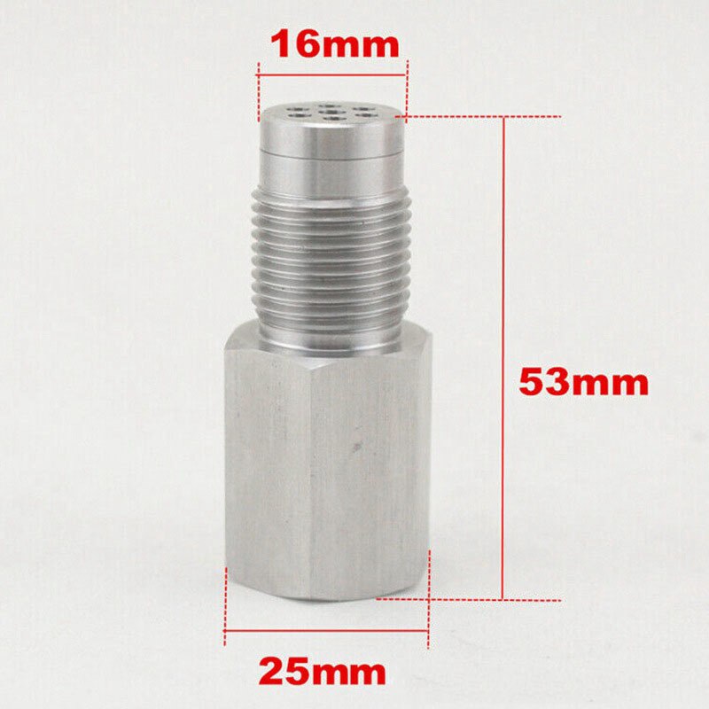 Oksygen  o2 sensor  m18 x 1.5 forlenger mellomrom adapter for decat hydrogen lambda fix katalysator cel eliminator sjekk motor