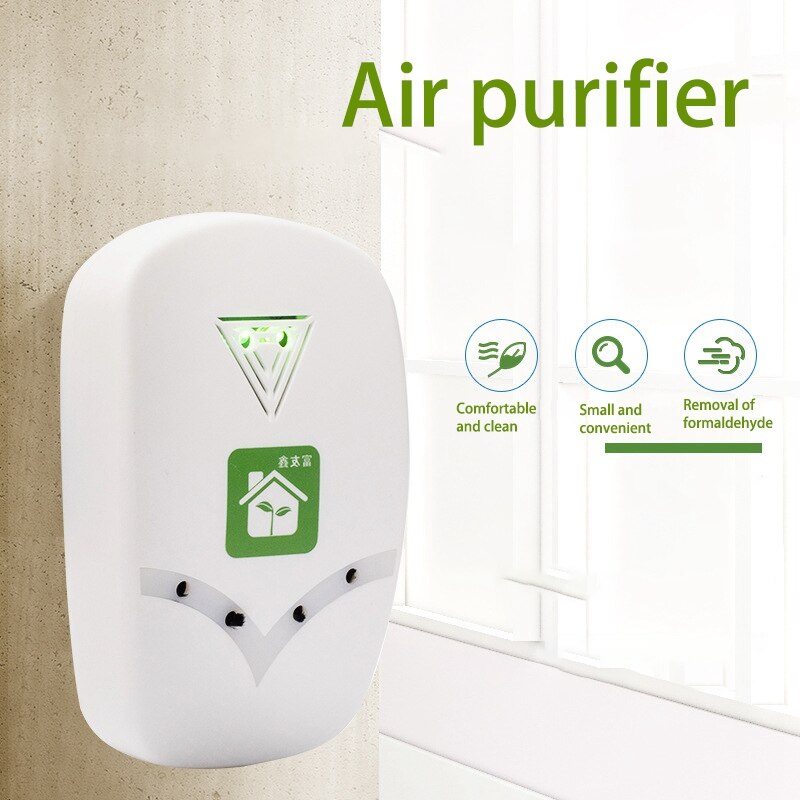 32 Million Negative Ion Generator Mini Portable Plug-In Air Purifier For Bedroom Kitchen Bathroom Office