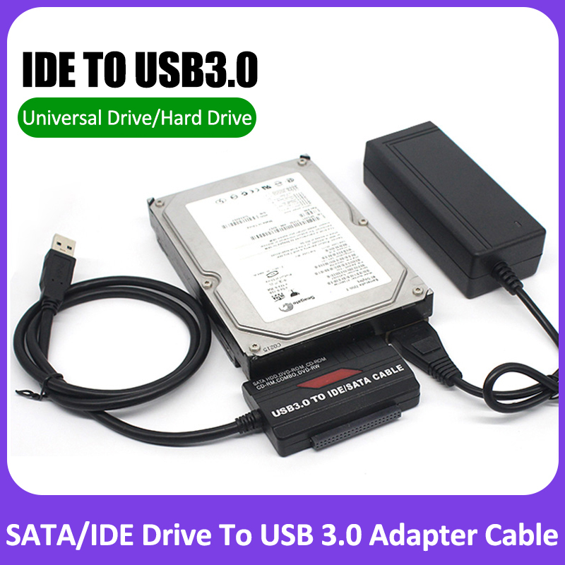 Unidad SATA/IDE 3 en 1 a Cable convertidor adaptador USB3.0 para PC Notebook portátil 2,5 3,5 discos duros SDD adaptador de disco duro FE HDD