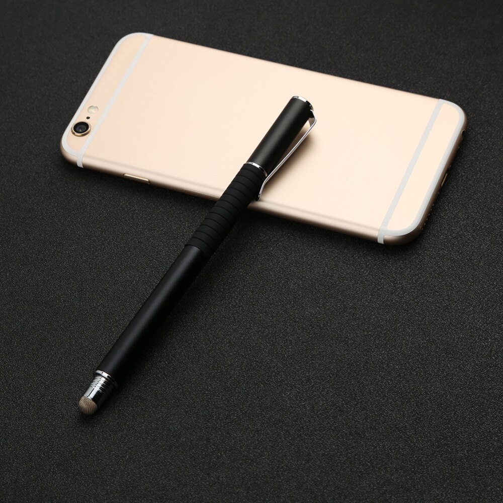 2 en 1 écran tactile capacitif dessin stylet stylo avec stylo chapeau Portable stylo pince pour iPhone téléphone intelligent tablette PC ordinateur