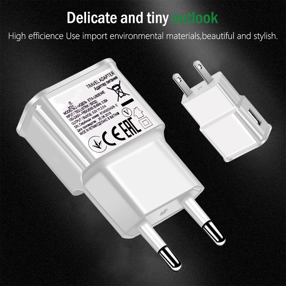 Oryginalna szybka ładowarka podróżna ścienna robić Samsung galaktyka S10 A71 A51 S20 kabel mikro USB uwaga 8 S7 krawędzi A5 A7 J5 J7 2018 2017 2016