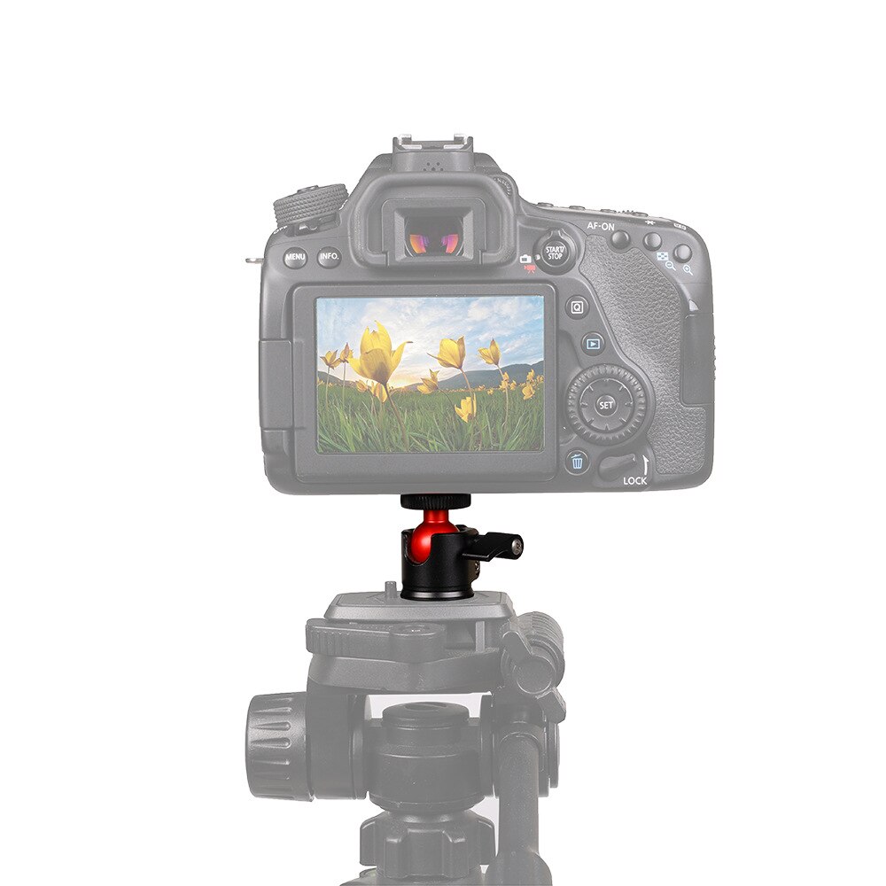 Mini trípode giratorio de 360 grados, adaptador de soporte de sobremesa, cámara DSLR, soporte de bola de vídeo, carga máxima de 2kg, cabezal panorámico