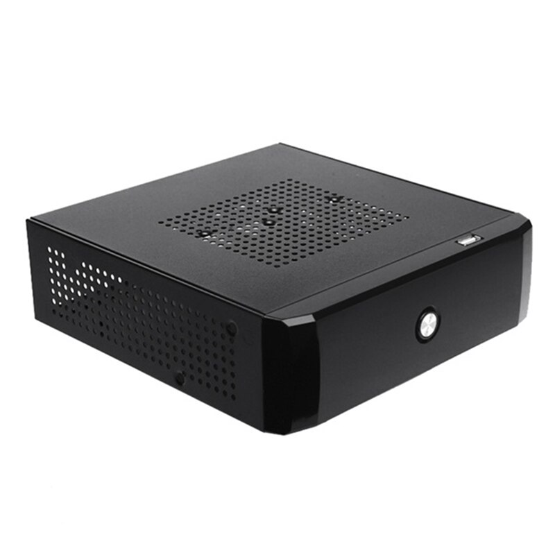 M01 Mini Itx Case Met 150W 12V Voeding Board Htpc Chassis USB2.0 Itx Behuizing Industriële Controle Chassis
