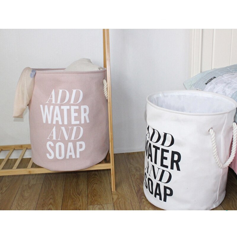 Grote opvouwbare wasmand, ronde opbergtas, grote wasmand, opvouwbare kledinghouder, speelgoedhouder, emmerorganizer