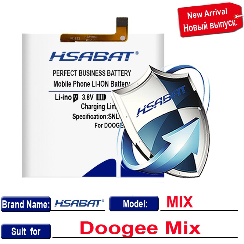 Batería HSABAT para Doogee Mix 2/S60/BL12000 BL12000 Pro/BL7000/MIX/BL5000/S70 S70 Lite/S30/Y6 Y6C Y6 piano de 5,5 pulgadas/X60 X60L: for Doogee Mix