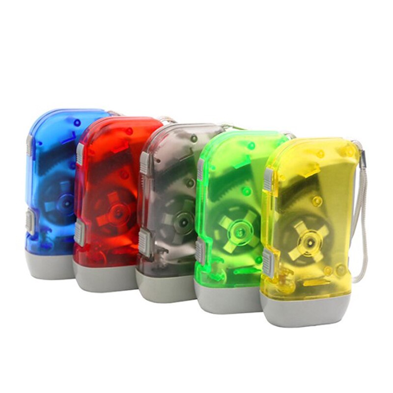 Led Hand Drukken Dynamo Zaklamp Lantaarn Draagbare Camping Hand Crank Zaklamp Emergency Lamp Licht Voor Outdoor Home: Default Title