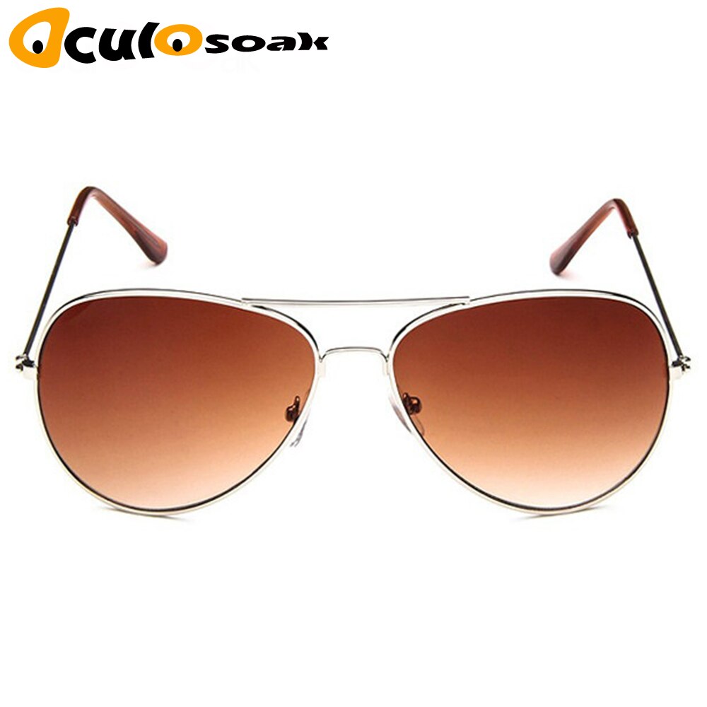 Classic Clear Glazen Goud Frame Vintage Zonnebril Vrouwen Mannen Optische Luchtvaart Brillen Transparant Clear Oculos De Grau: Silver gradient tea