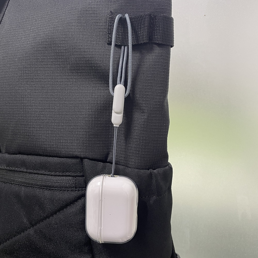 Doorzichtig zacht TPU-oortelefoonhoesje met draagkoord voor Airpods Pro 2 2e generatie 2022, transparant TPU schokbestendig hoesje, accessoires
