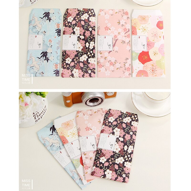 Coloffice 1 set (3 envelopes+6 Letter paper) Japanese Style random Sakura flower Letter Pad / Paper envelope sets love letters
