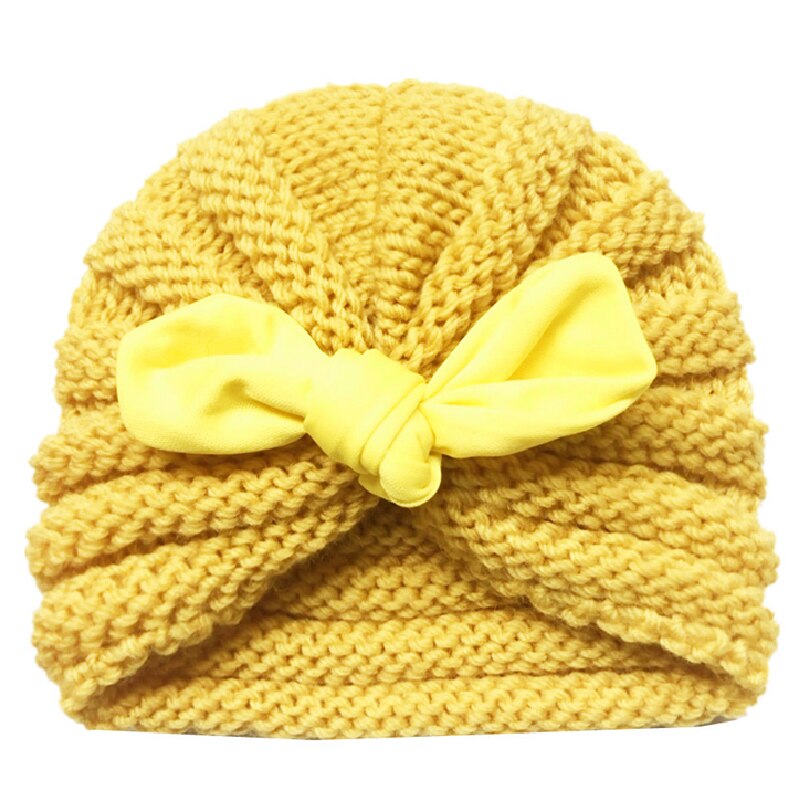 Gorro turbante con Orejas de conejo para niña bebé, turbante, gorro tejido de lana lisa, diadema, sombrero para niño, diadema, gorro para niño, gorro, gorro para chico, niños