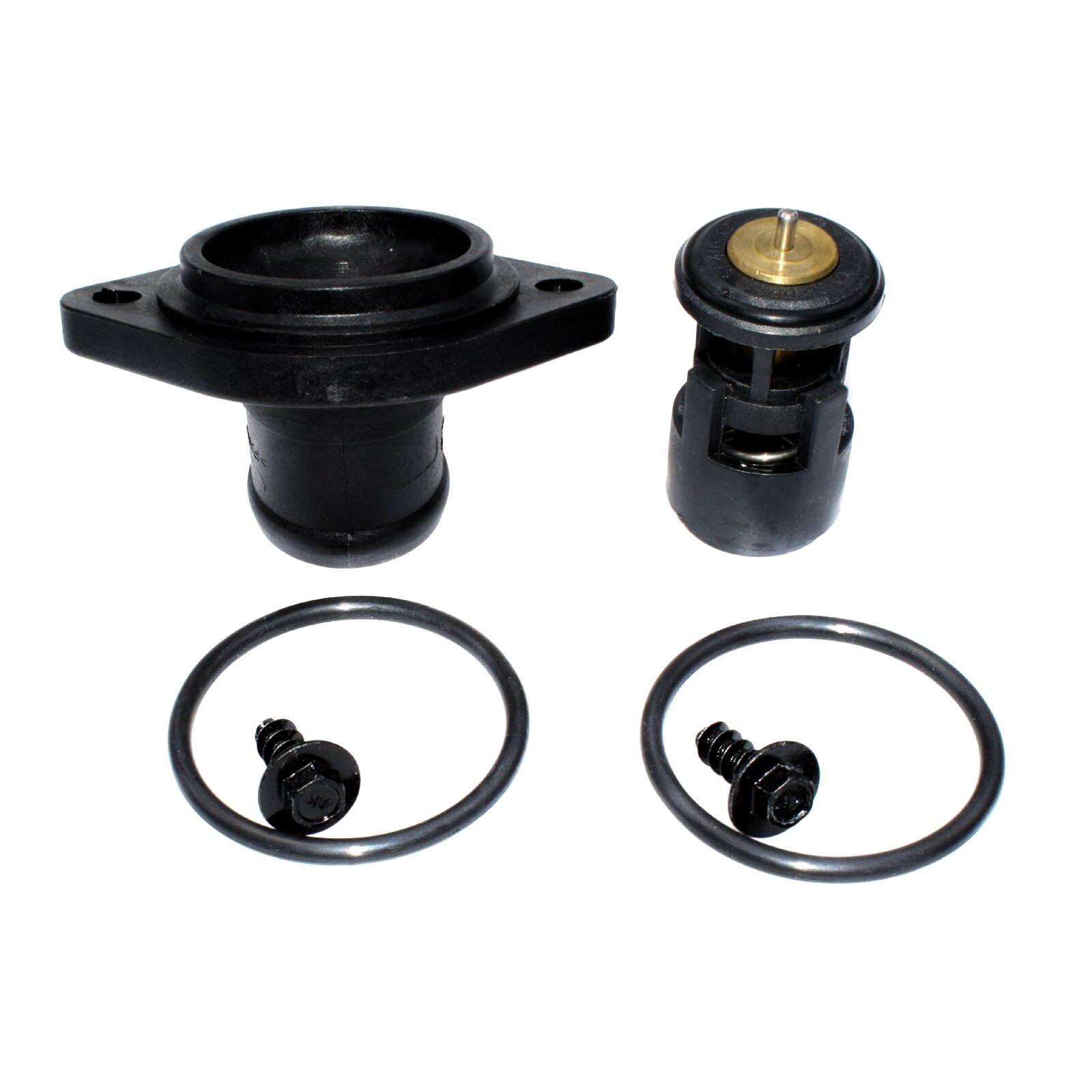Coolant Water Flange Thermostat Cover Cap O-ring Bolts Gaskets For VW Seat Skoda Bora Caddy Golf Lupo Polo Vento 032121121B: 1 Kit