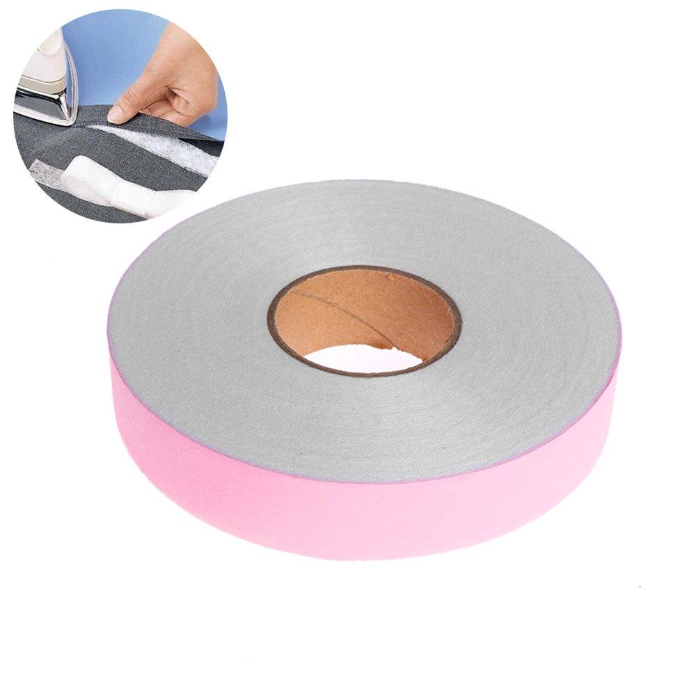 50/100M Black & White Wonder Web Iron On Hemming Tape Double Faced Adhesive Fabric Roll Clothes Sewing Turn Up Hem DIY Craft