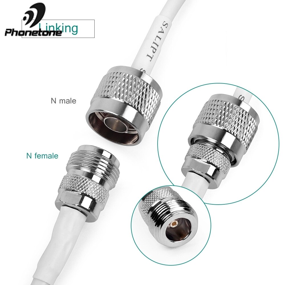 15M 50-3 RG58 Coaxial Cable N male to N male connector for Connecting Signal Booster to Antenna RF Adapter 50ohm Extender Cable