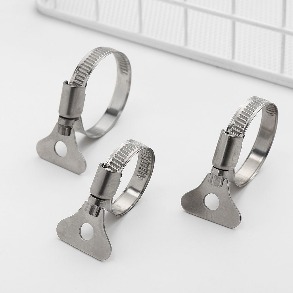 201 Edelstahl Wurm Getriebe Schlauch Klemme Einstellbare 10-60mm Klemme Schlüssel Schlauch Clip Für Wasser Rohr Sanitär Automobil Mechanische