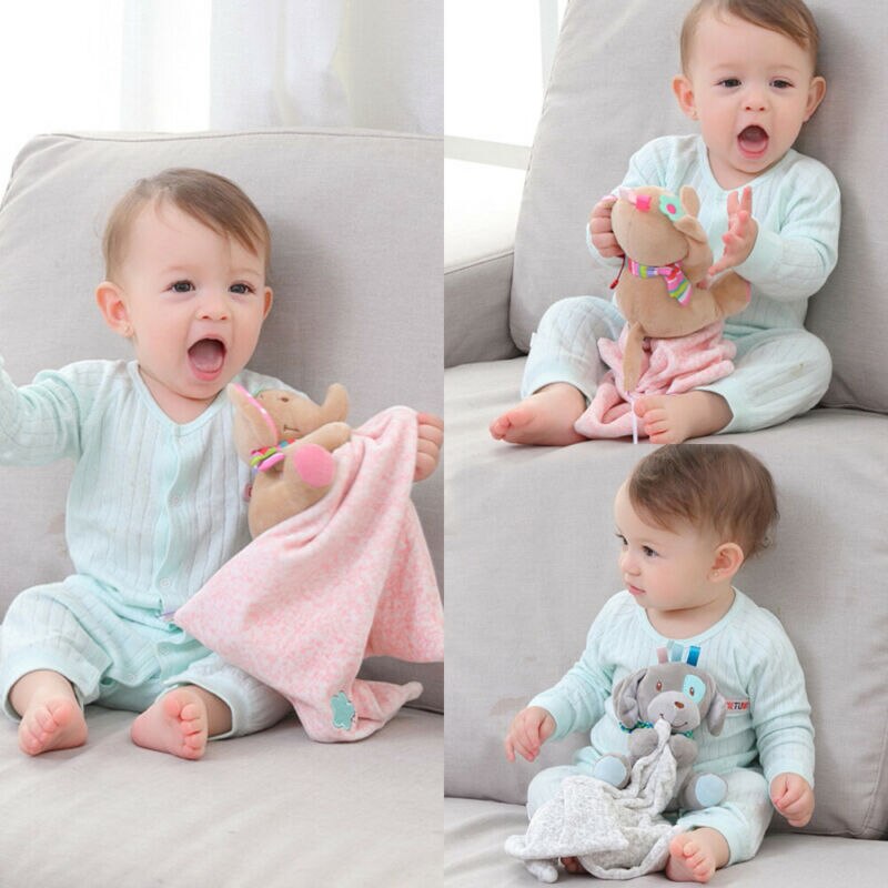 Mooie Peuter Baby Veiligheid Deken Zuigeling Sussen Handdoek Spelen Opknoping Leuke Dier Pop Dekbed