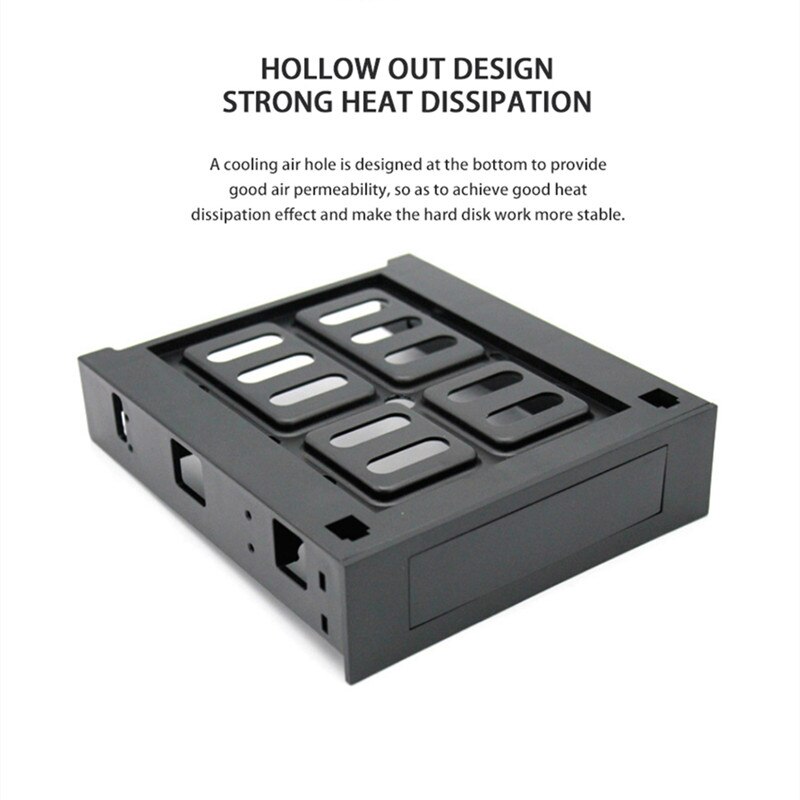 5.25" to 3.5/2.5" Solid State Drive Bracket Enclosure Internal Optical Drive Position Hard Disk Bay Holder For PC Computer Case