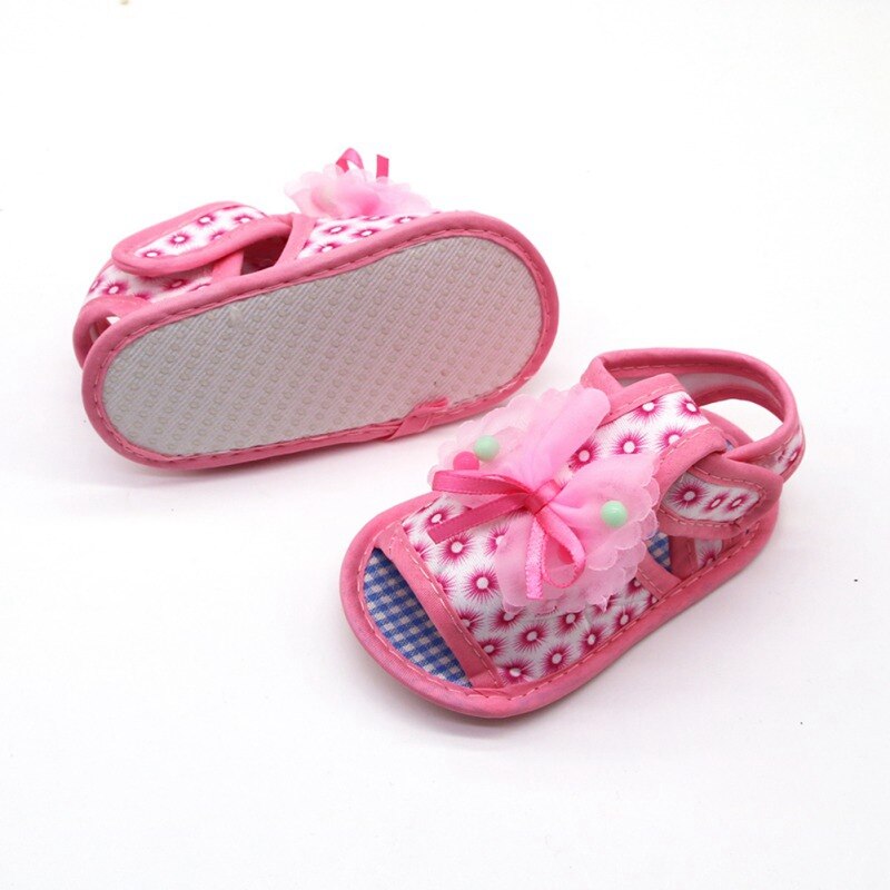 Kids Baby Girl Soft Sole Schoenen Anti-slip Sandalen Prewalkers Strik Eerste Wandelaars Lopen Schoen Baby Meisje Sandalen