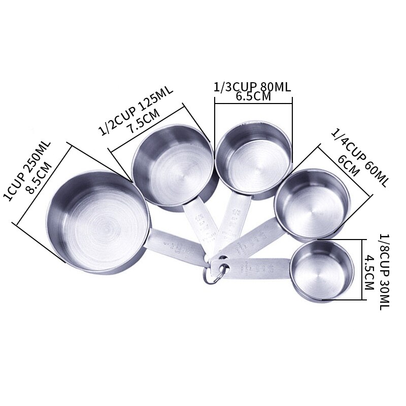 12PCS Measuring Spoons Measuring Cup Kitchen Coffee Sugar Scoop Cake Baking Flour Measuring Cups Kitchen Baking Tools Set
