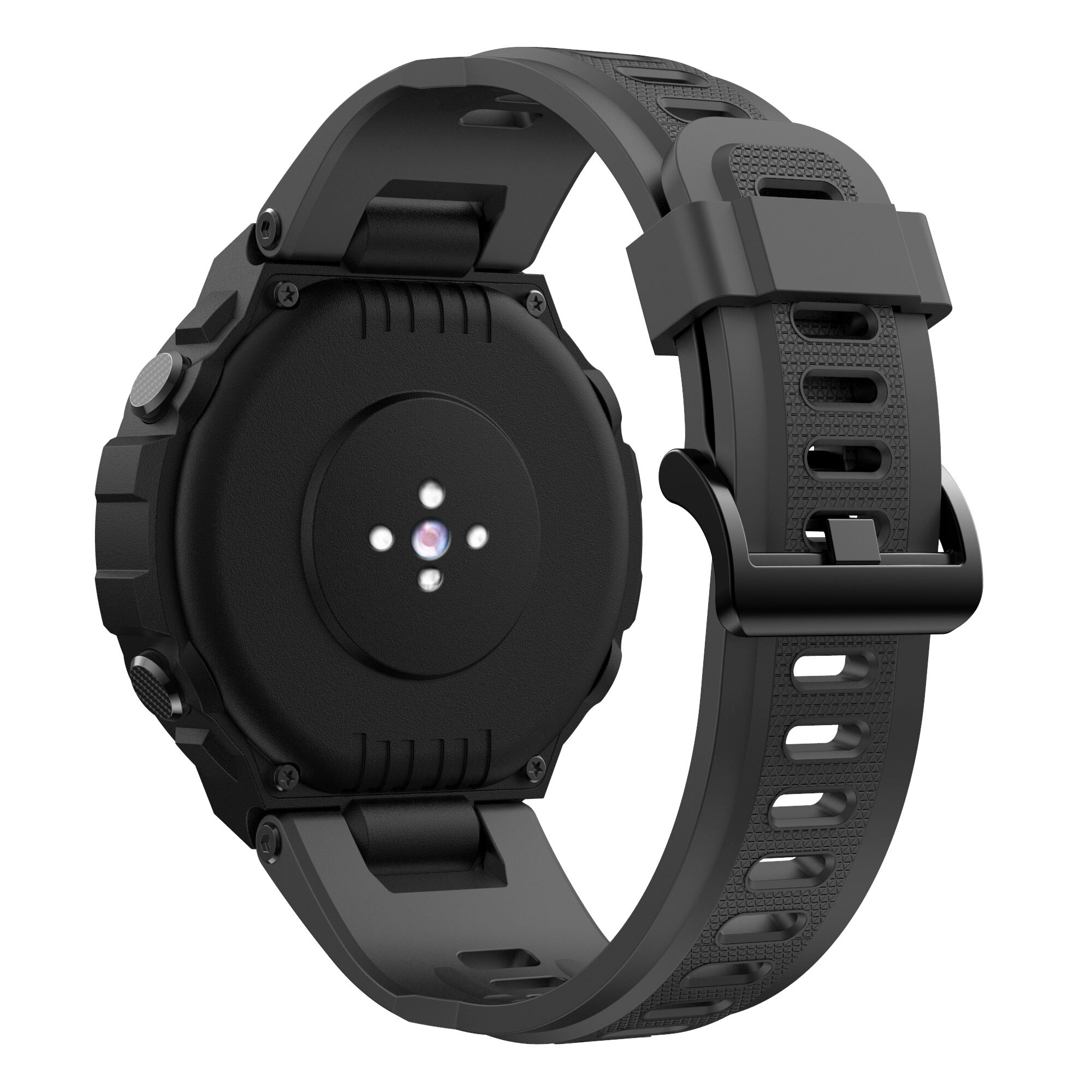 Amazfit t-rex -ranneke, silikoninen säädettävä kellonranneke, vaihtoranneke xiaomi huamille amazfit t-rex -ranneke: Tumman harmaa