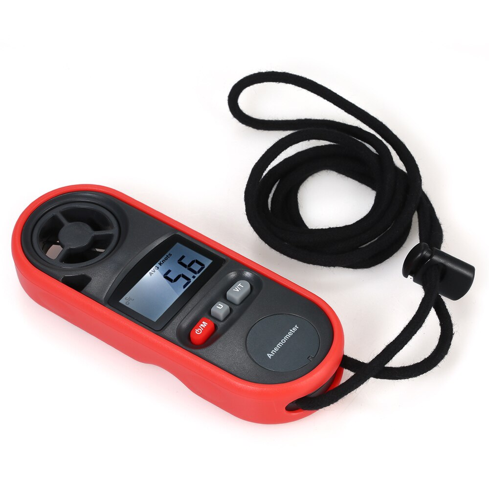Beaufuerte-Anemómetro Digital de bolsillo, medidor de velocidad del viento, termómetro de velocidad del aire, IP67