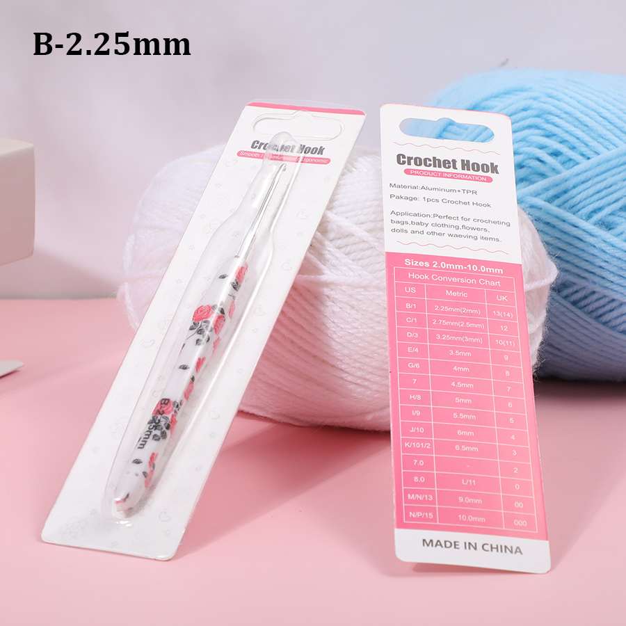 1 pièces/2.25-10.0mm Rose Crochet crochets poignée en caoutchouc aiguilles à Crochet pour débutants et tricot fil de Crochet bricolage artisanat au Crochet: Foncé Vert