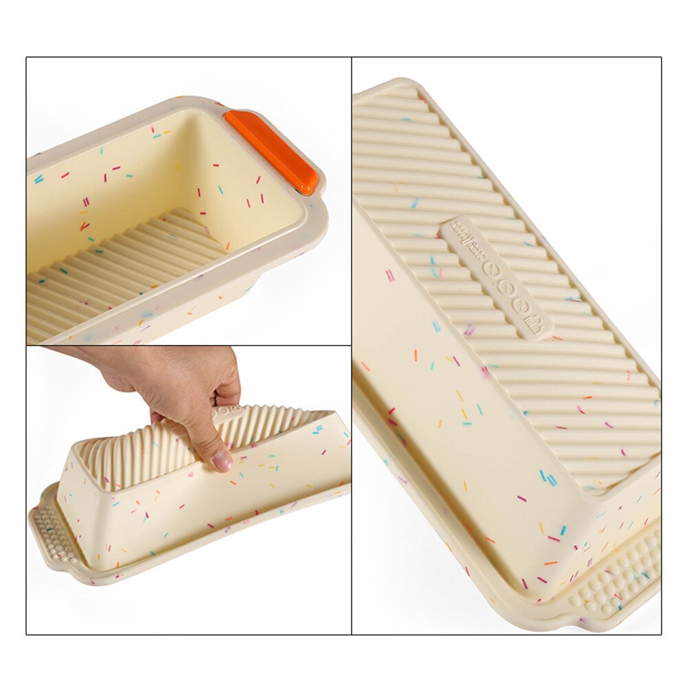 Siliconen bakvorm siliconen cakevormen toast broodvorm snoep taartgereedschap gebak siliconen mal diy rechthoek keuken bakgereedschap