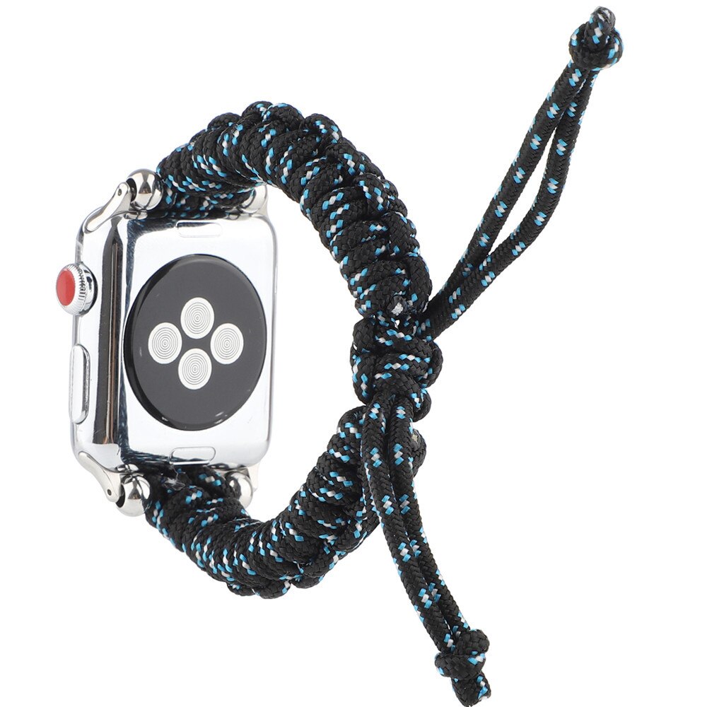 Nylon Geweven Horlogeband Voor Apple Horloge Iwatch 12 3 4 5 Band 44Mm 42Mm 40Mm 38mm Parachute Touw Buiten Armband Riem: D / 42mm or 44mm