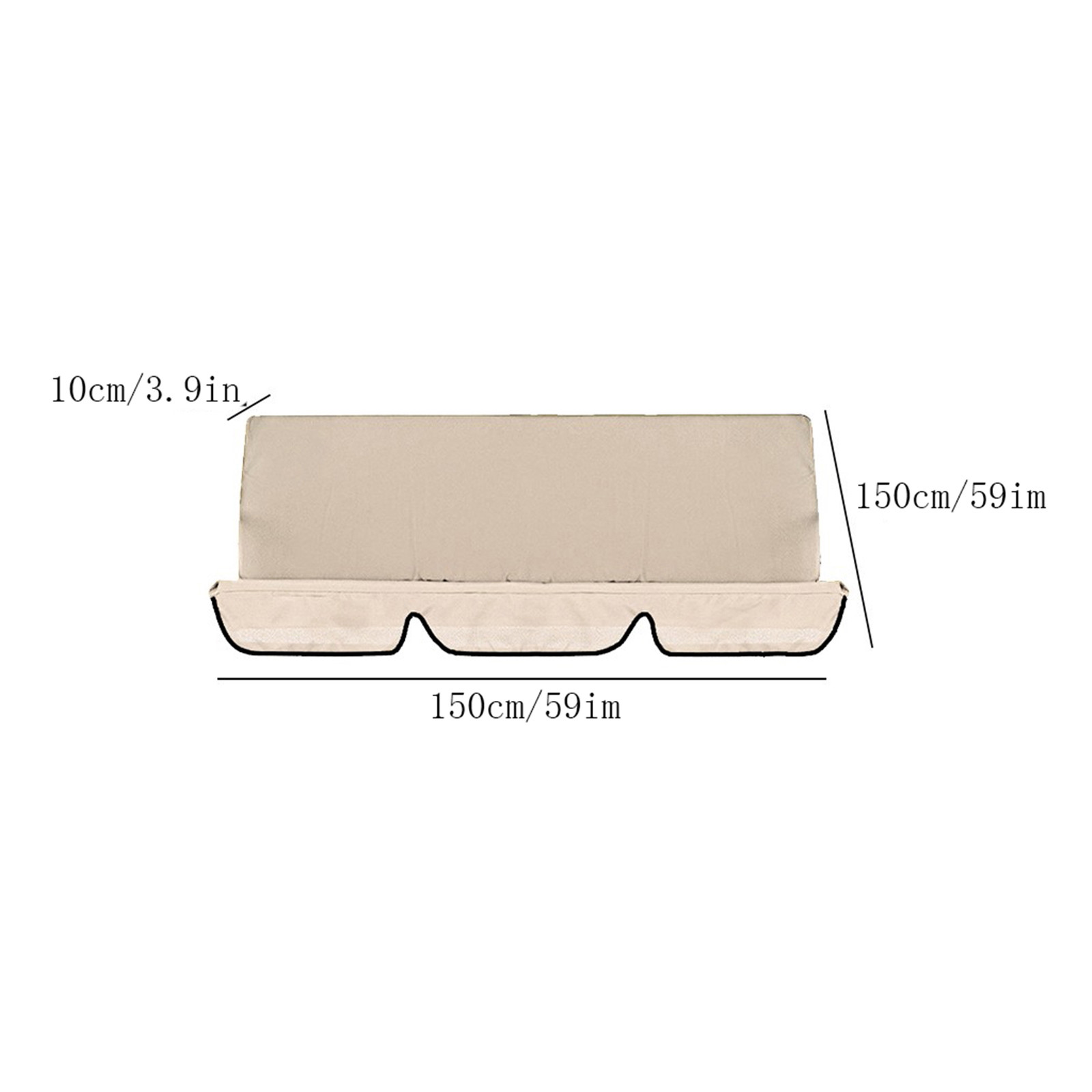 3 posti impermeabile altalena copertura sedia panca sostituzione terrazza giardino altalena esterna sedia cuscino schienale coperture antipolvere strumenti
