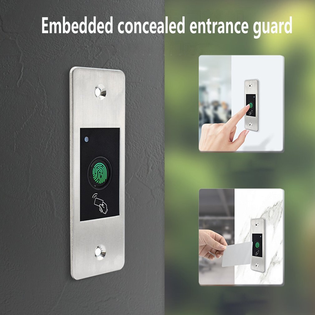 Metal IP66 Waterproof Outdoor Use Embedded Biometric Fingerprint Access Controller Standalone RFID Card Door Access Control