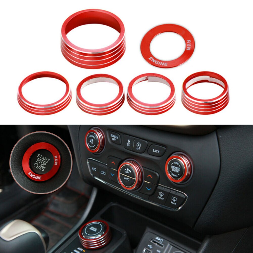 Pulsante aria condizionata in lega di alluminio per jeep Cherokee 2014-2020 nuovo di zecca